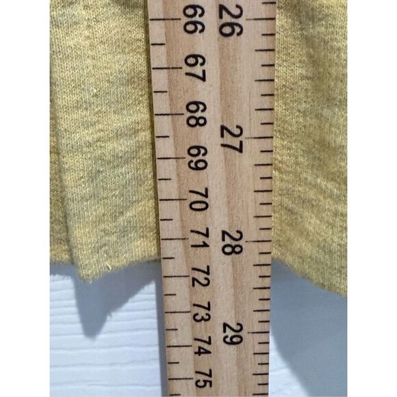 Soft Surroundings Heather Yellow The Soho Hoodie Tunic Sweatshirt Women's Large - Picture 12 of 14